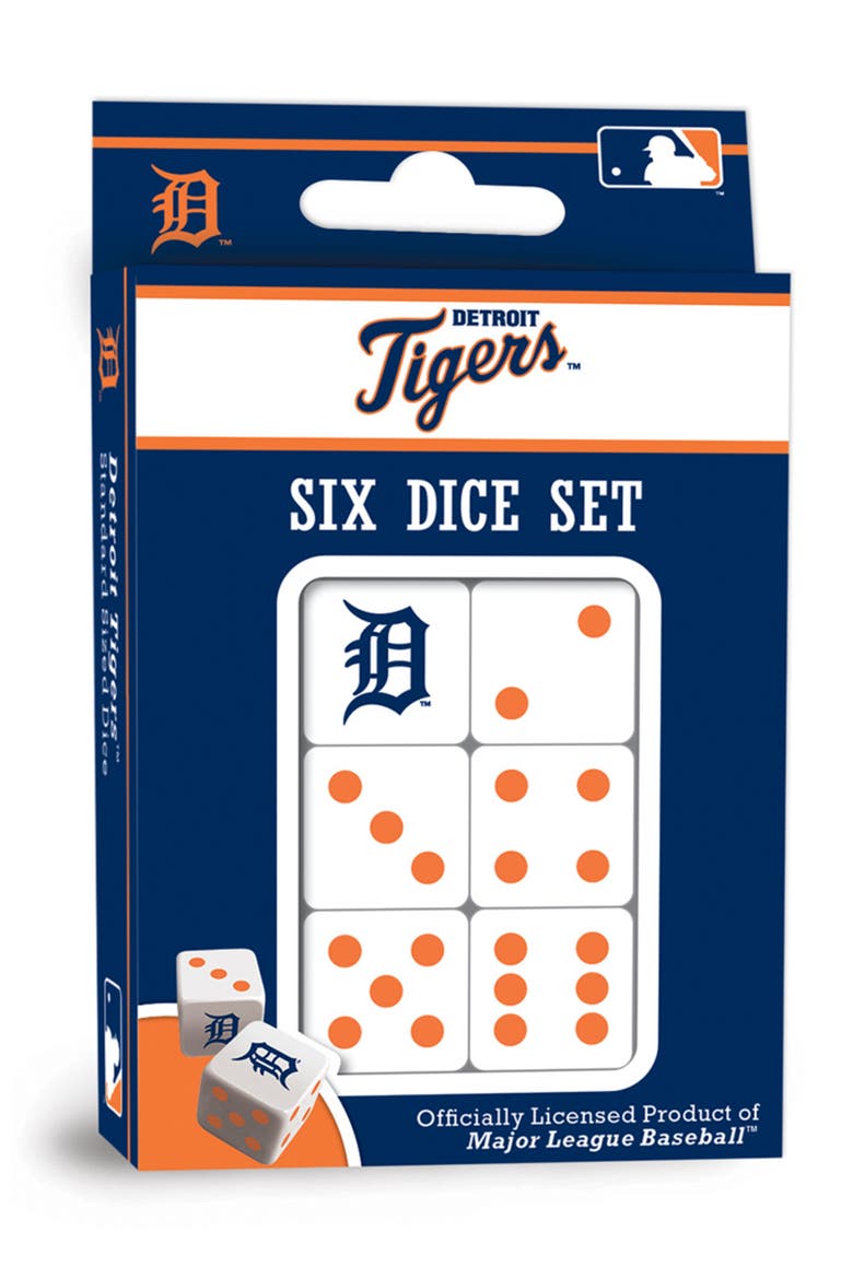 Detroit Tigers Dice Set, Main, color, Multicolor