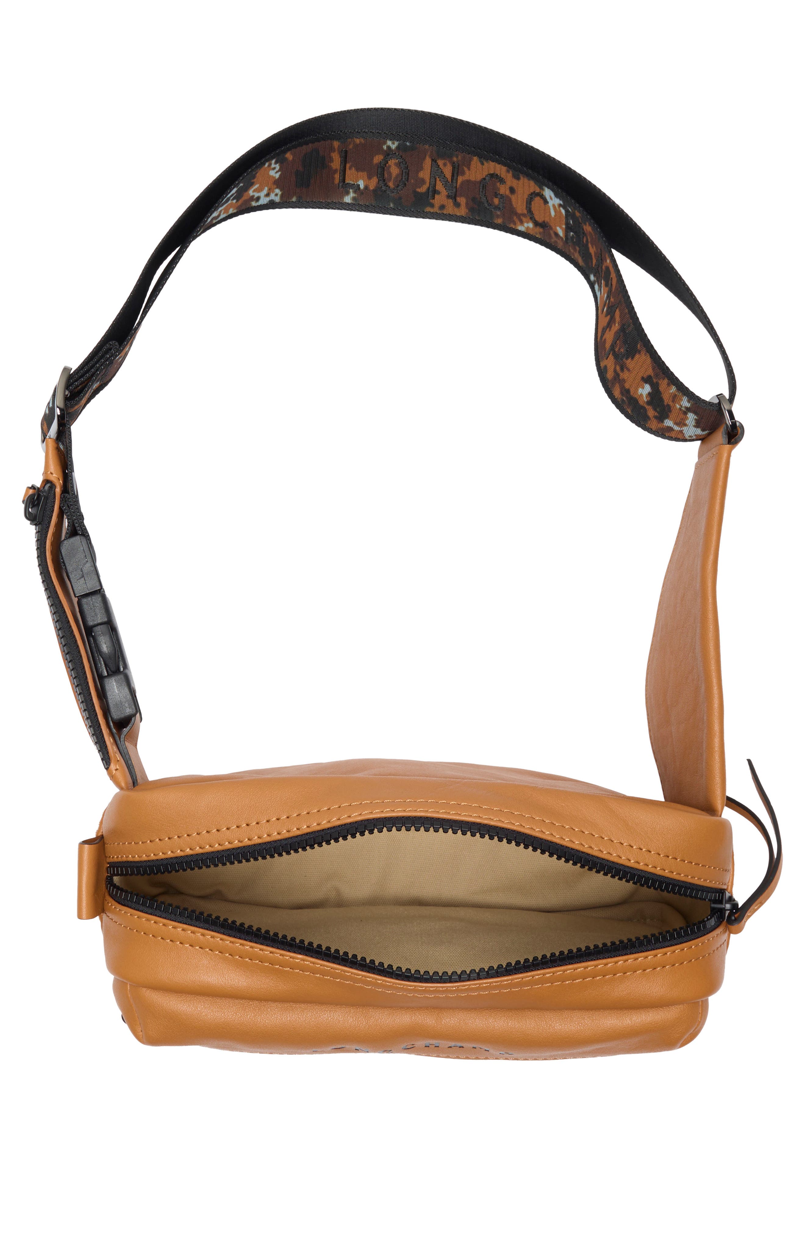 Longchamp LC3D Signature Leather Belt Bag, Alternate, color, Natural