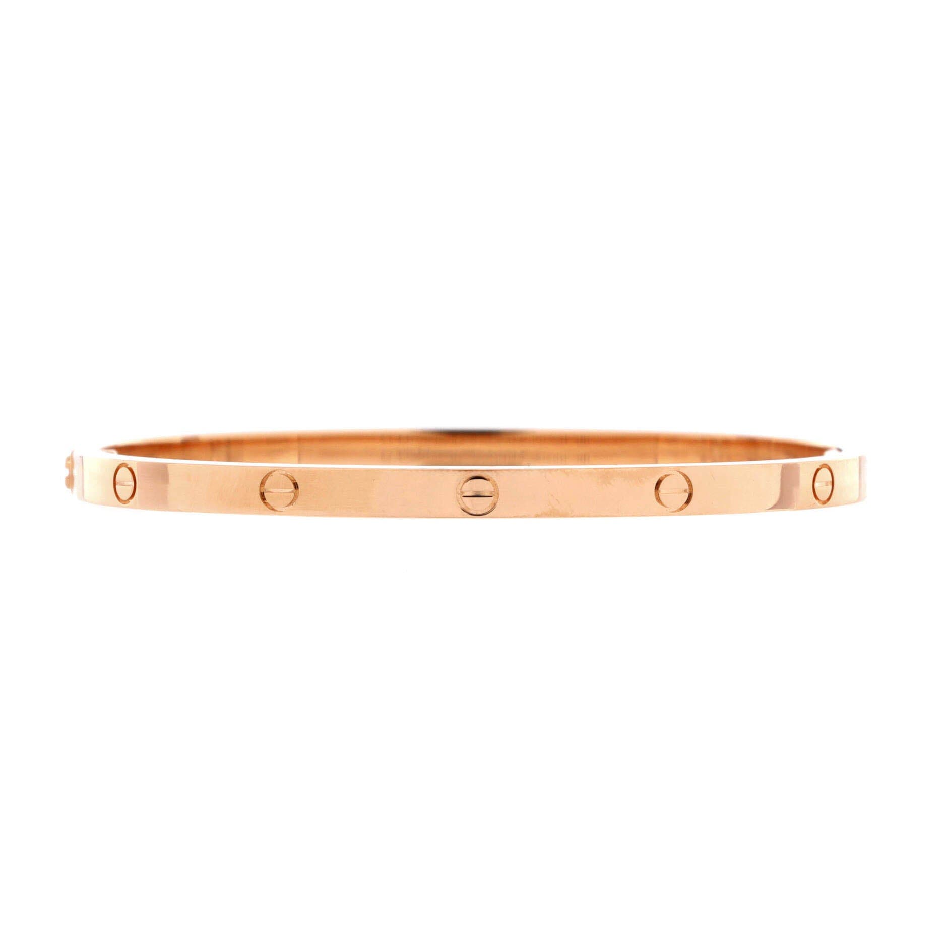 Love Bracelet 18K Rose Gold Small, Alternate, color, Metallic Gold