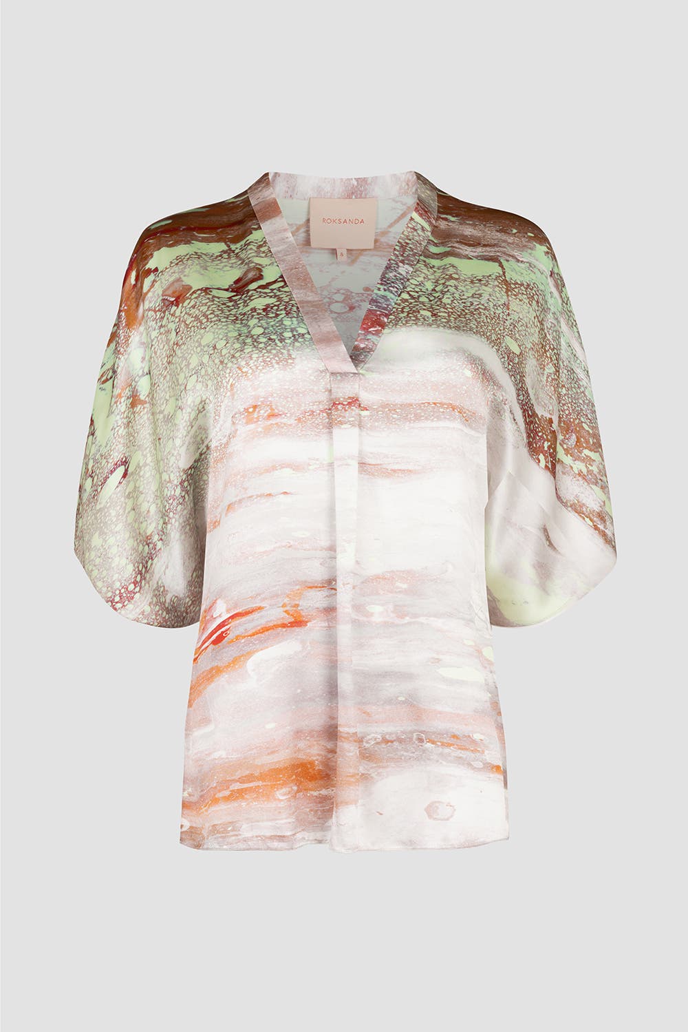 Varo Printed Silk Blouse - image 2