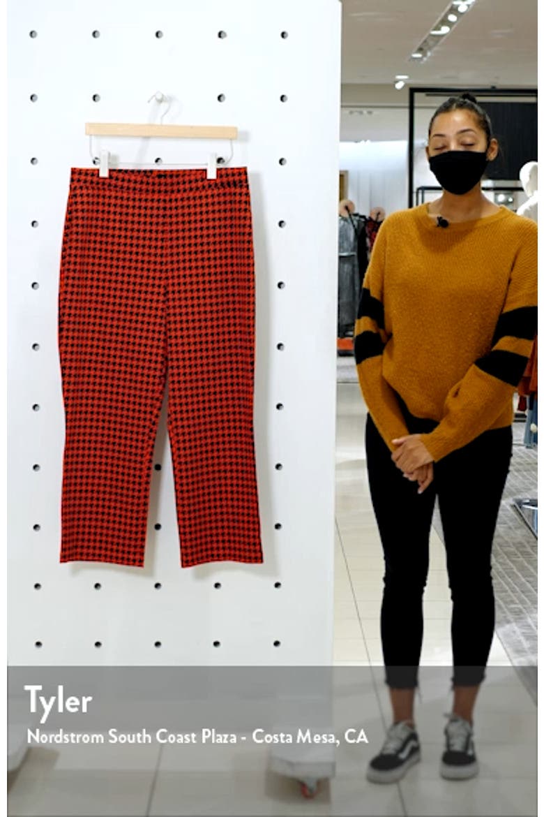 Carnaby Plaid Ponte Crop Pants video