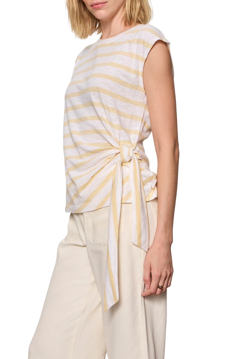 Sanctuary Side Tie Organic Cotton Blend T-Shirt, Alternate, color, 