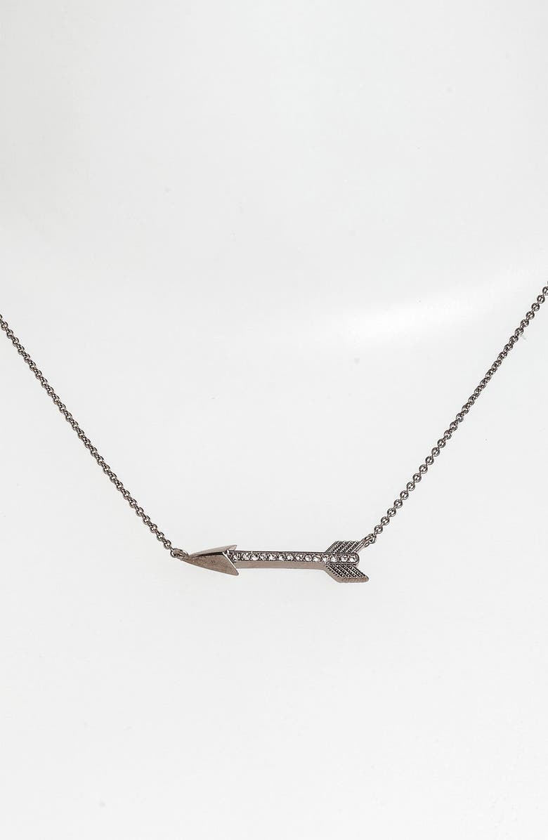 Nadri Boxed Arrow Pendant Necklace, Main, color,