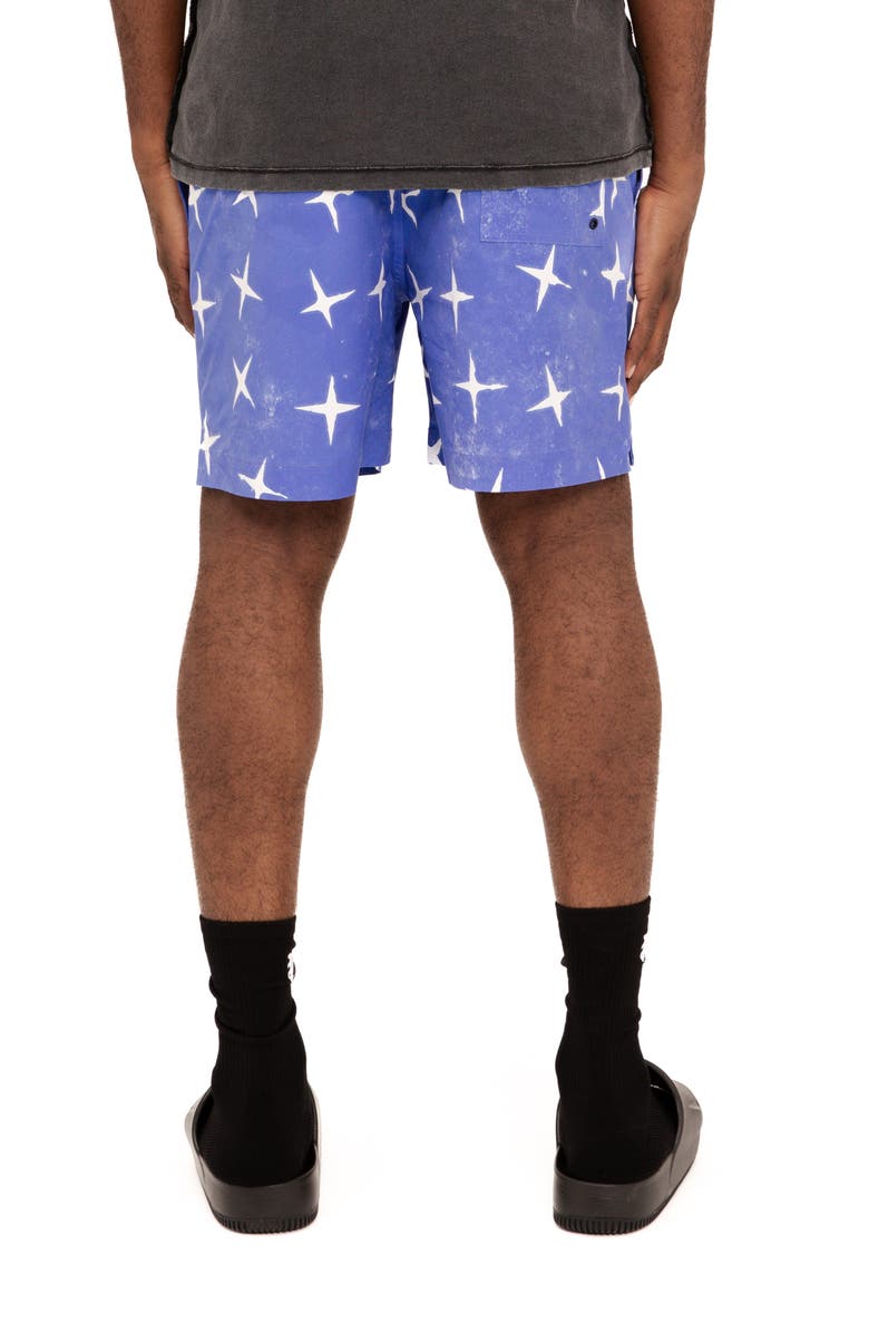 PURPLE BRAND All Round Shorts, Alternate, color, Blue Multi