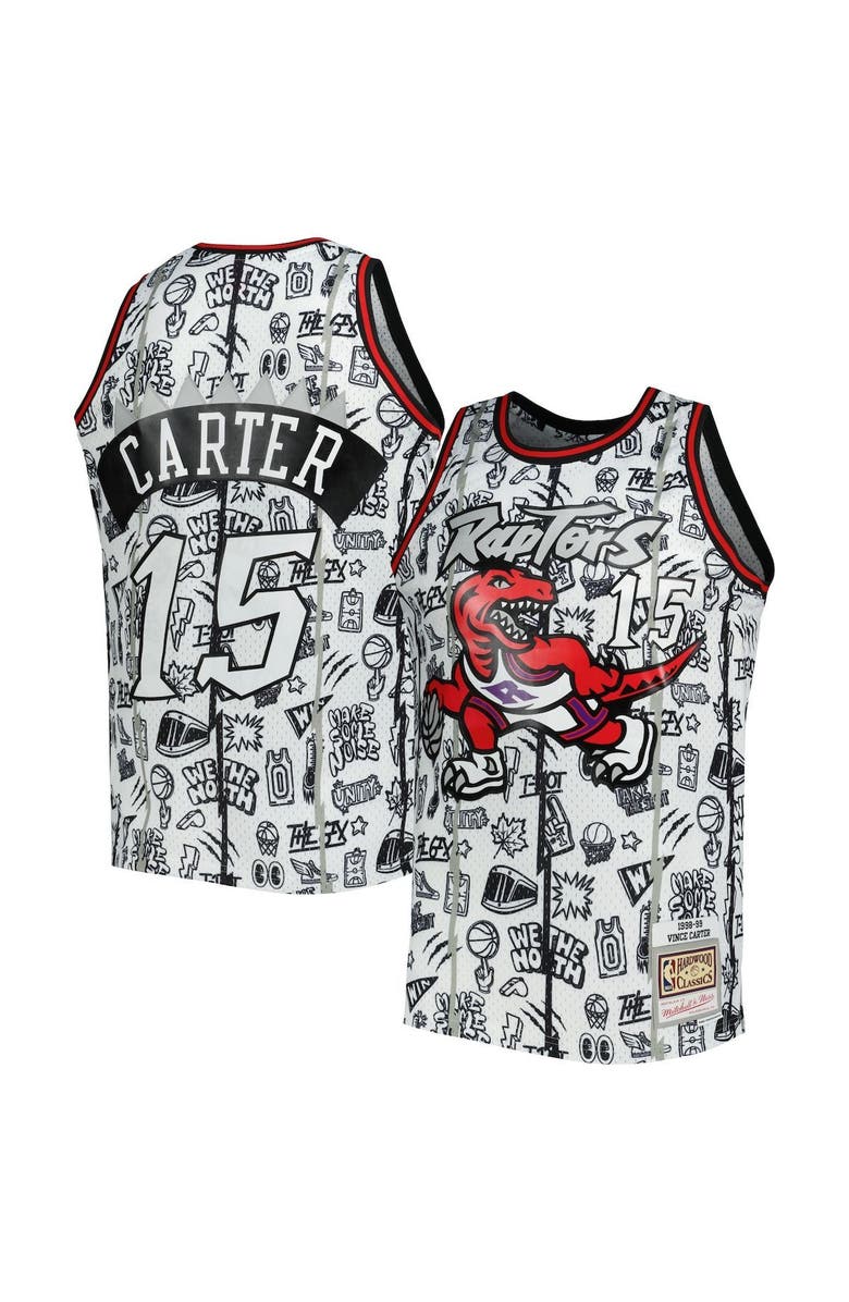 Mitchell & Ness Men's Mitchell & Ness Vince Carter White Toronto Raptors 1998/99 Swingman Jersey, Alternate, color, 