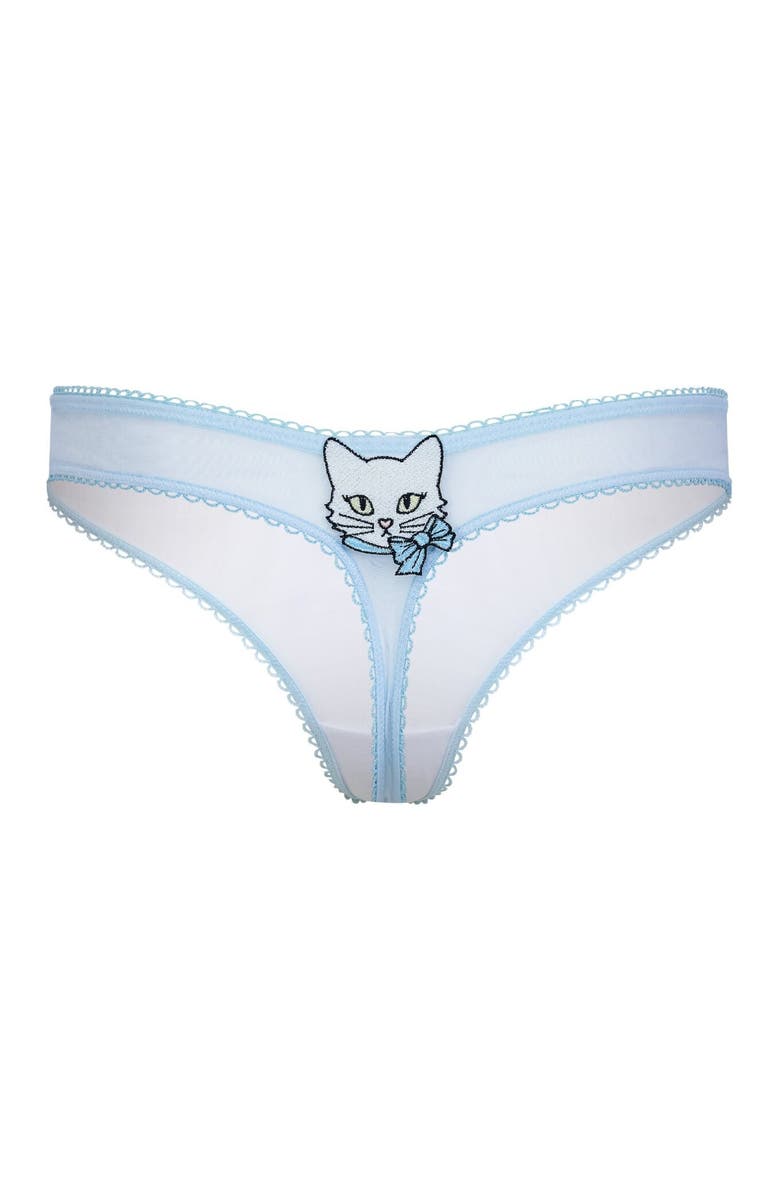 Adore Me Alyshia Thong Panties, Alternate, color, White