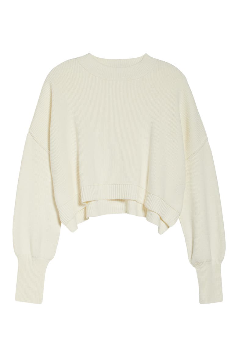Easy Street Crop Pullover, Alternate, color, MOONGLOW