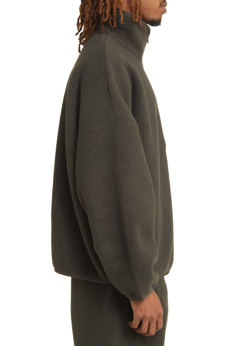 Fear of God Essentials Half Zip Polar Fleece Pullover, Alternate, color, 