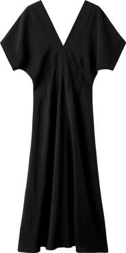 MANGO Flared V-Neck Dress