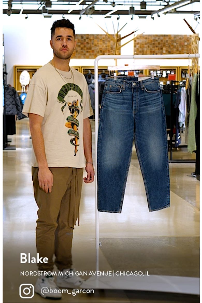 Alissa High Waist Barrel Leg Crop Jeans video