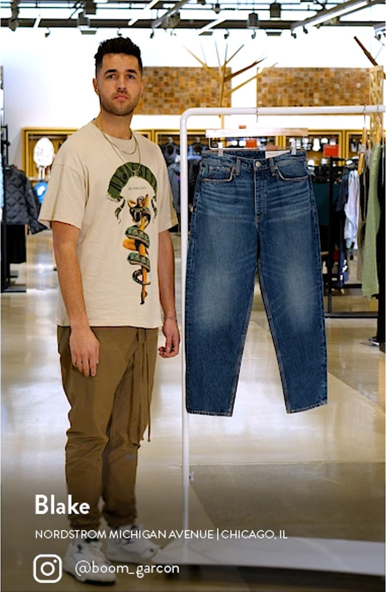 Alissa High Waist Barrel Leg Crop Jeans, sales video thumbnail