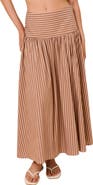 Solid & Striped Magnolia Striped Midi Skirt