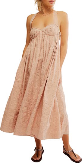 Poppy Cotton Seersucker Midi Dress