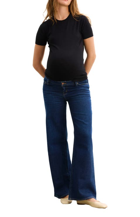 The Relaxed Wide Leg Maternity Jean