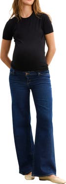 HATCH Collection The Relaxed Wide Leg Maternity Jean