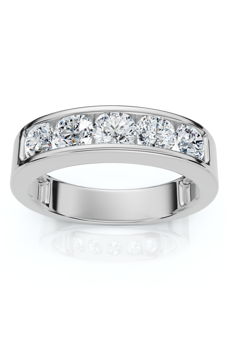 Bliss Diamond 1 1/4Ct Diamond Channel Set Men's Wedding Ring Lab Grown 14k Gold or Platinum, Main, color,