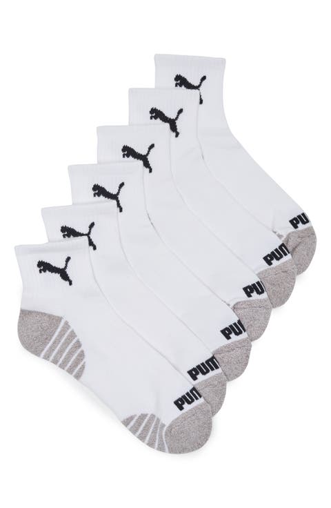 6-Pack Terry Quarter Length Socks