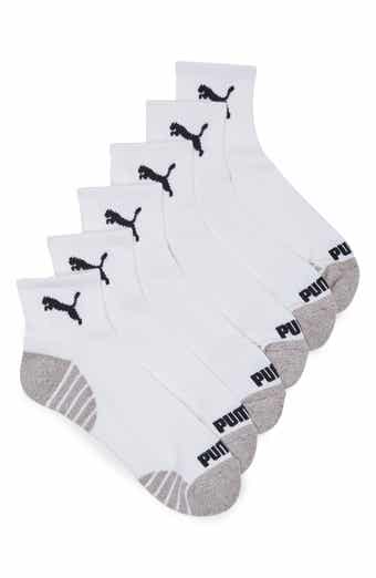 PUMA 6-Pack Terry Quarter Length Socks