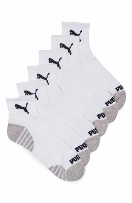 PUMA 6-Pack Terry Quarter Length Socks