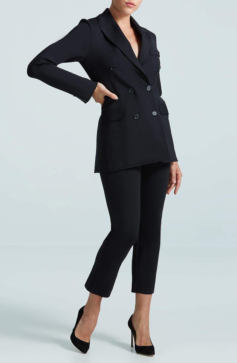 Commando CEO Double Breasted Neoprene Blazer, Alternate, color, 