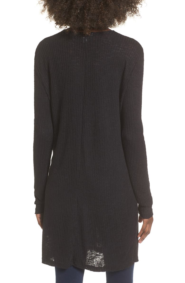 BP. Ribbed Knit Cardigan, Alternate, color, 