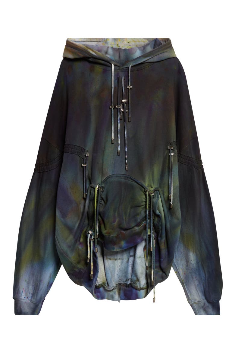 Aurora Mohawk Burst Cotton Hoodie, Alternate, color, AURORA