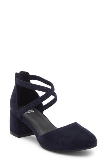 Eileen Fisher Venice Block Heel Pump In Blue