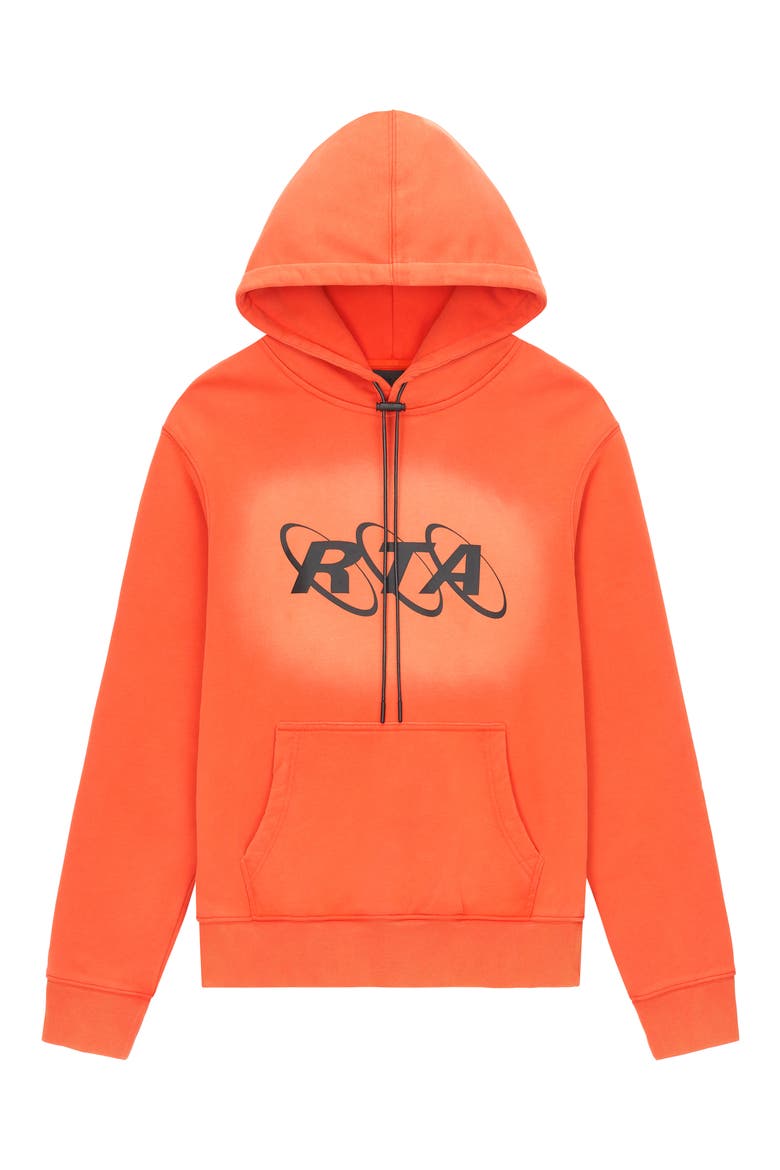 Dion Planetary Graphic Hoodie, Main, color, ORANGE PLANETARY