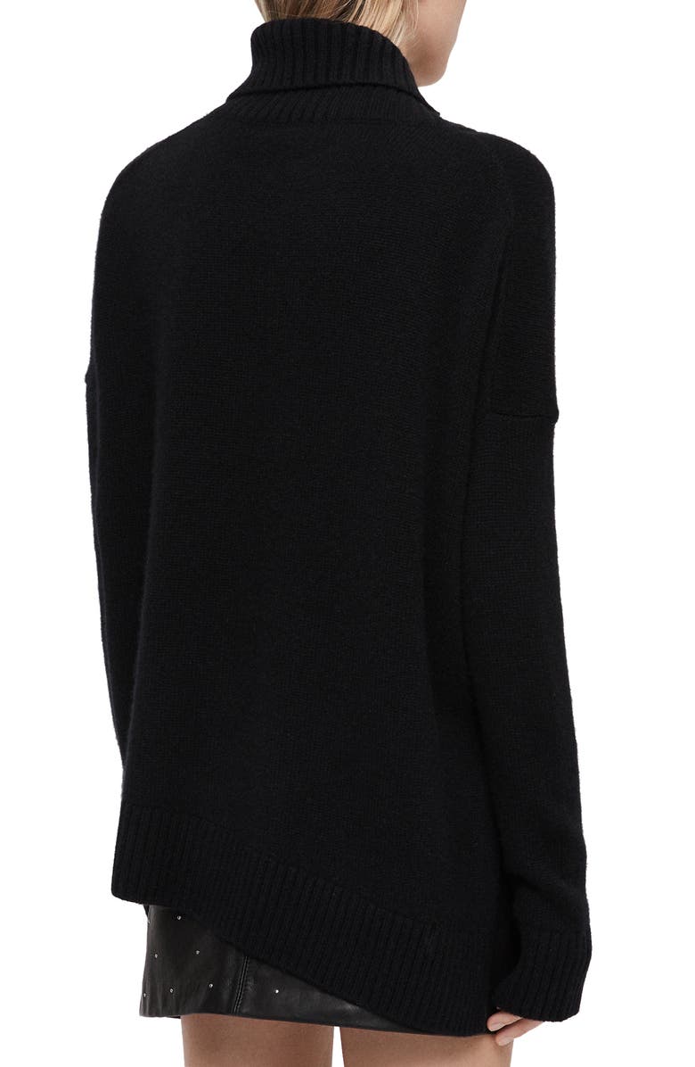 AllSaints Witby Roll Neck Cashmere Sweater, Alternate, color,