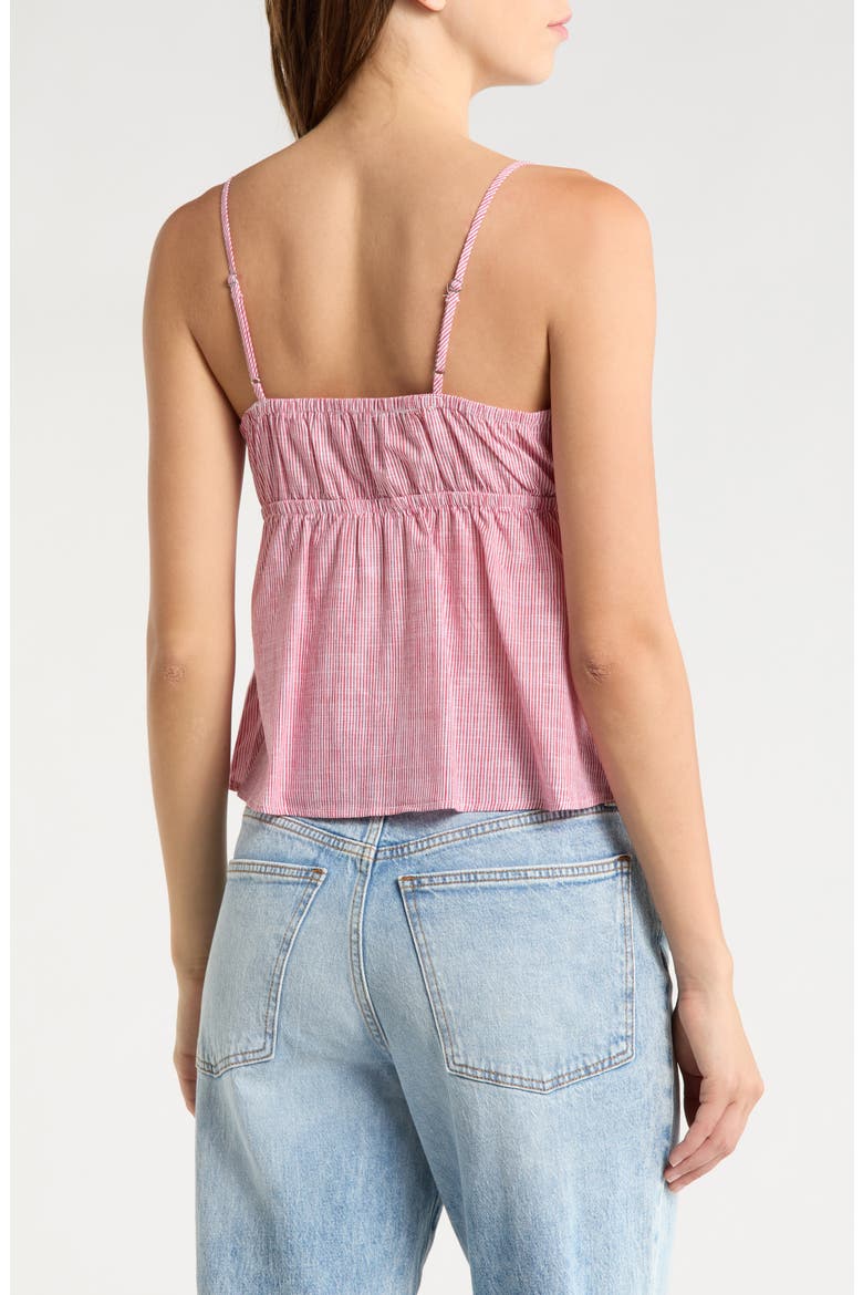 Crochet Trim Babydoll Tank, Alternate, color, RED