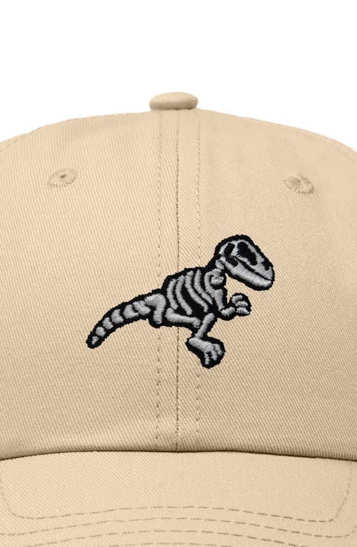 Dalix Fossil Embroidered Outdoor Hat In Khaki