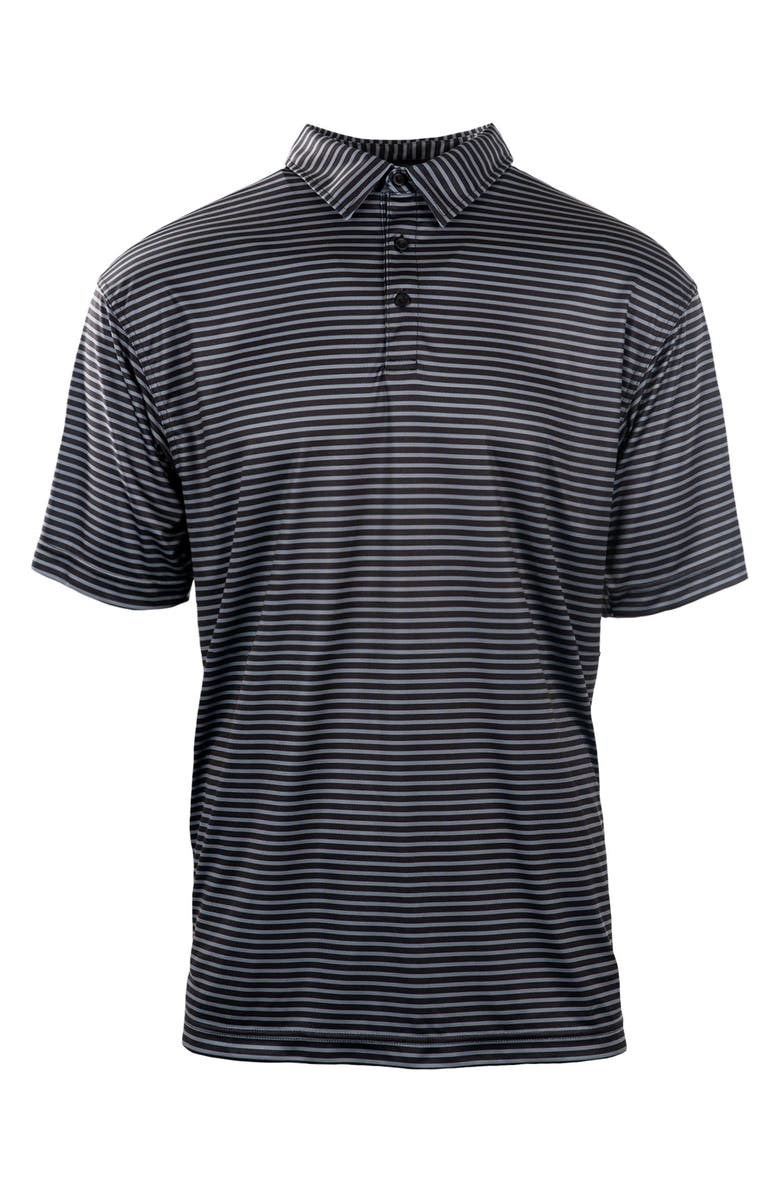 BURNSIDE Burn Golf Polo, Main, color, Black / Steel