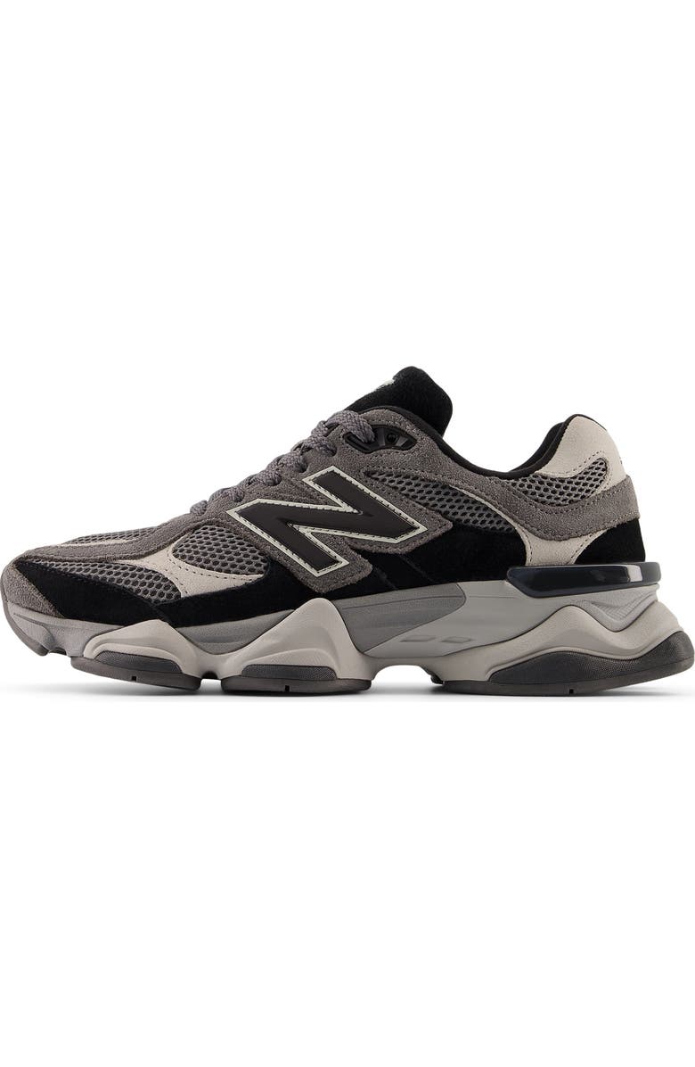 New Balance Gender Inclusive 9060 Sneaker, Alternate, color, Black/ Grey/ Grey