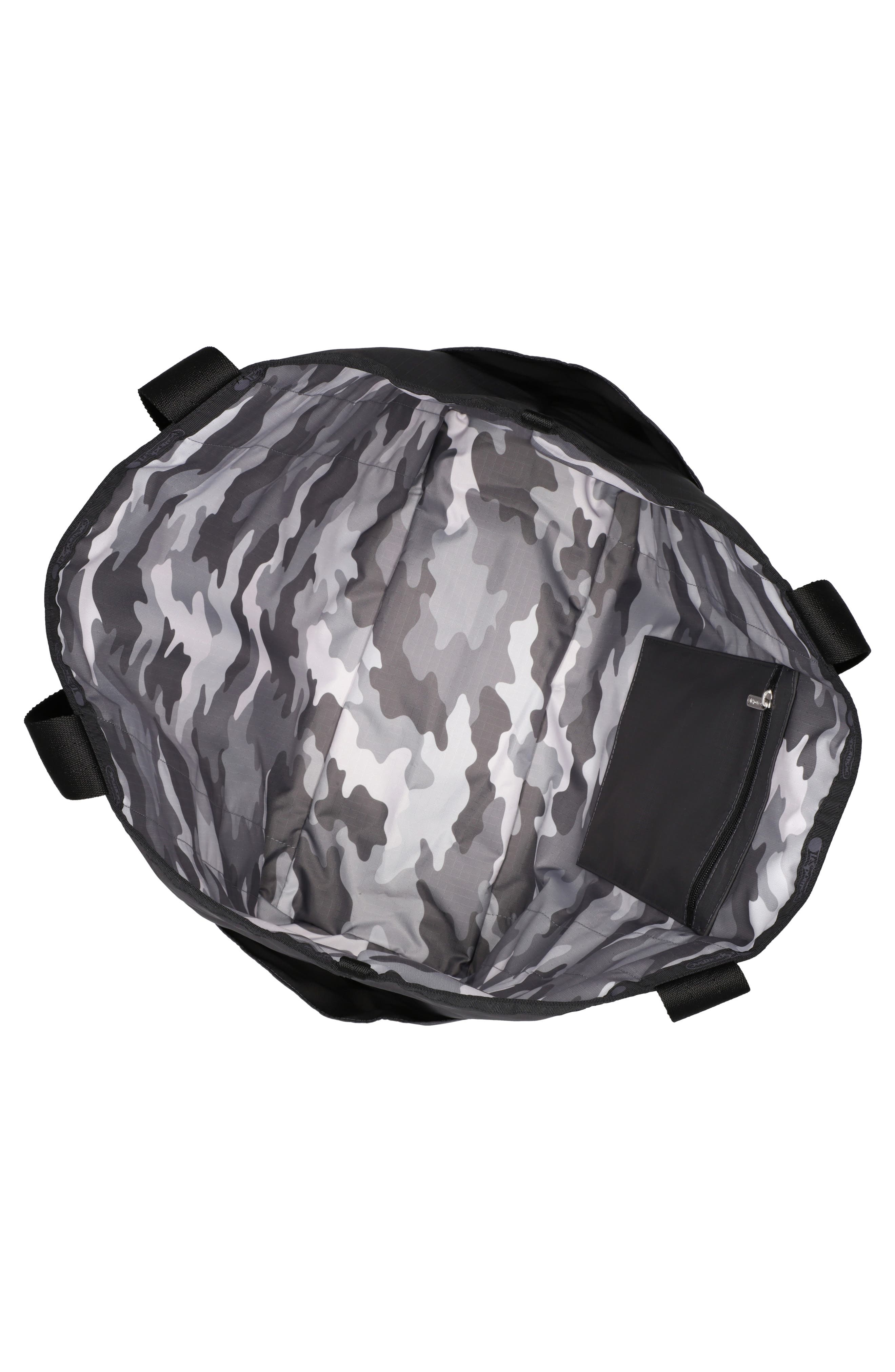 LeSportsac Large Reversible Pocket Tote Bag, Alternate, color, 2 Way Gray Camo/ Thunder