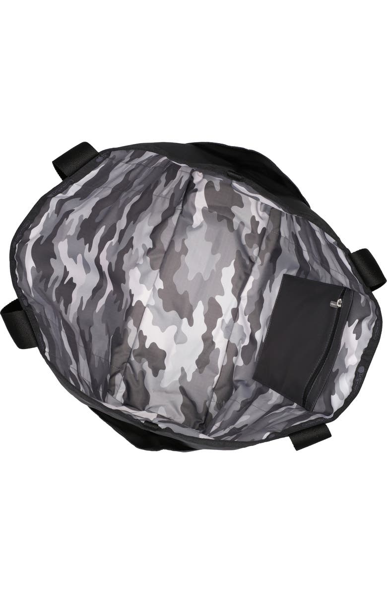 LeSportsac Large Reversible Pocket Tote Bag, Alternate, color, 2 Way Gray Camo/ Thunder