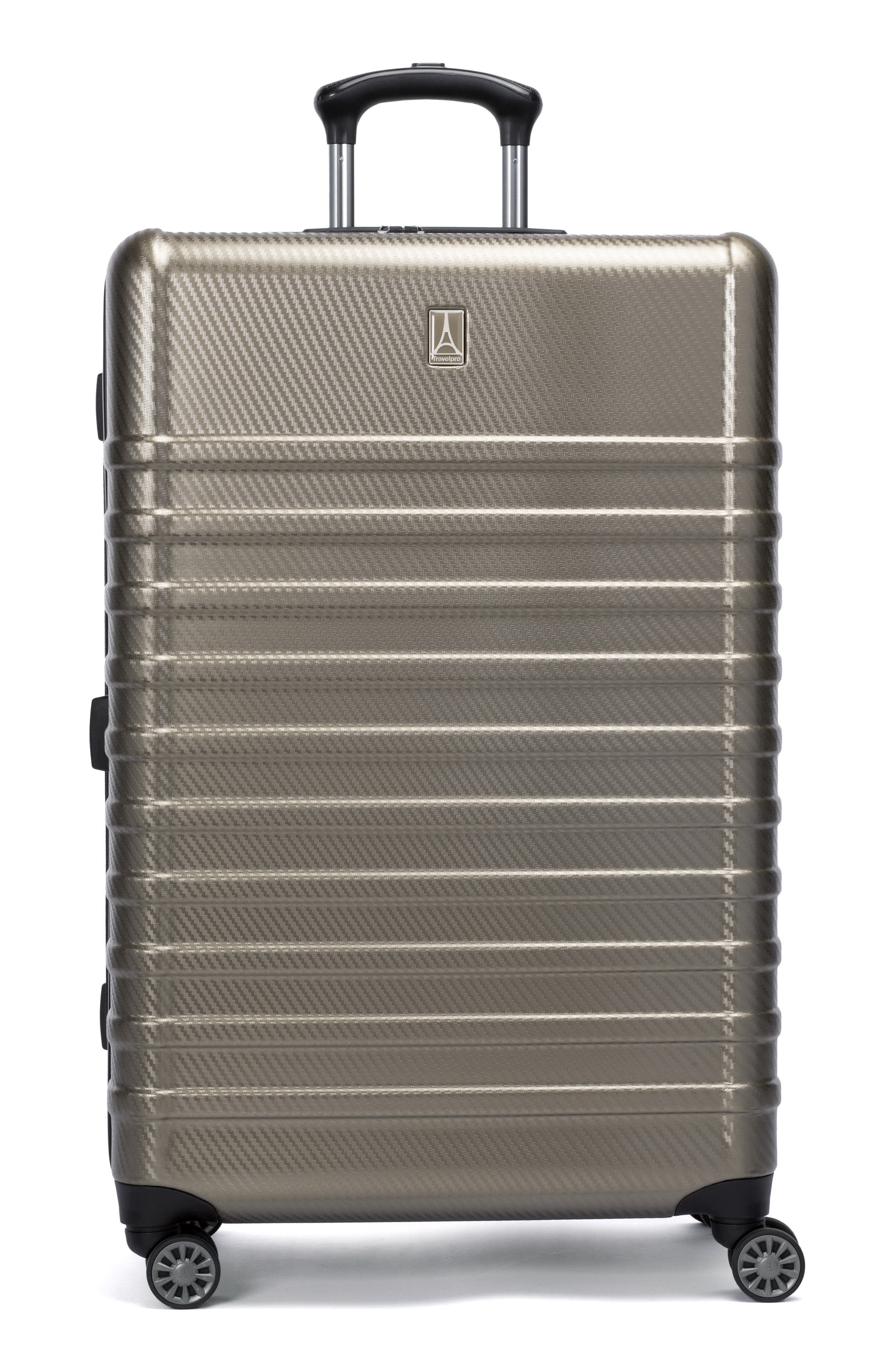 TRAVELPRO Rollmaster<sup>™</sup> Lite 2 28-Inch Expandable Hardside Spinner Luggage, Main, color, Gold Carbon Fiber