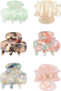Tasha Assorted 6-Pack Mini Jaw Hair Clips