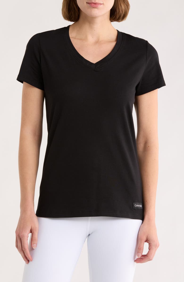 CALVIN KLEIN PERFORMANCE V-Neck T-Shirt, Main, color,