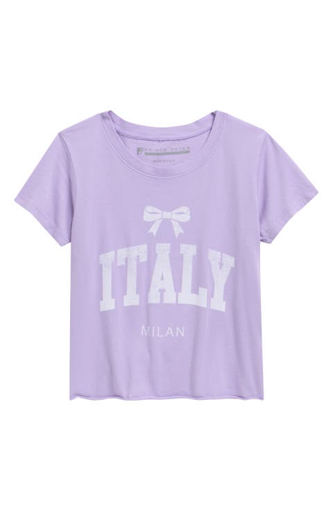 Kids' Italy Crop Graphic T-Shirt (Little Kid & Big Kid)
