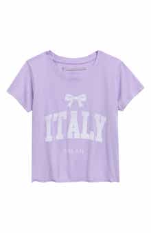 Kids' Italy Crop Graphic T-Shirt