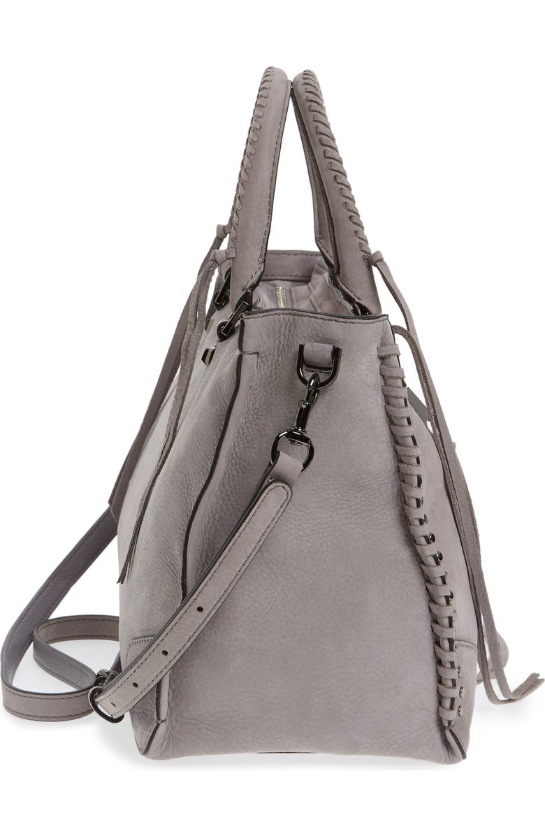 Rebecca Minkoff Regan Studded Leather Satchel, Alternate, color,