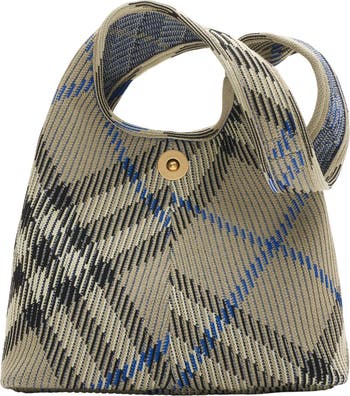 【BURBERRY】SMALL CHECK KNIT SHOULDER BAG Burberry Small Check Knit Shoulder Bag | Saks Fifth Avenue