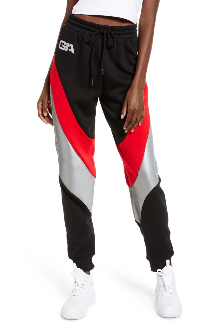 Sabrina Track Pants, Main, color, BLACK