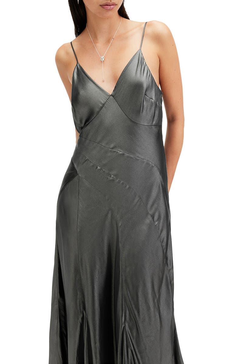 AllSaints Lili Maxi Dress, Alternate, color, 