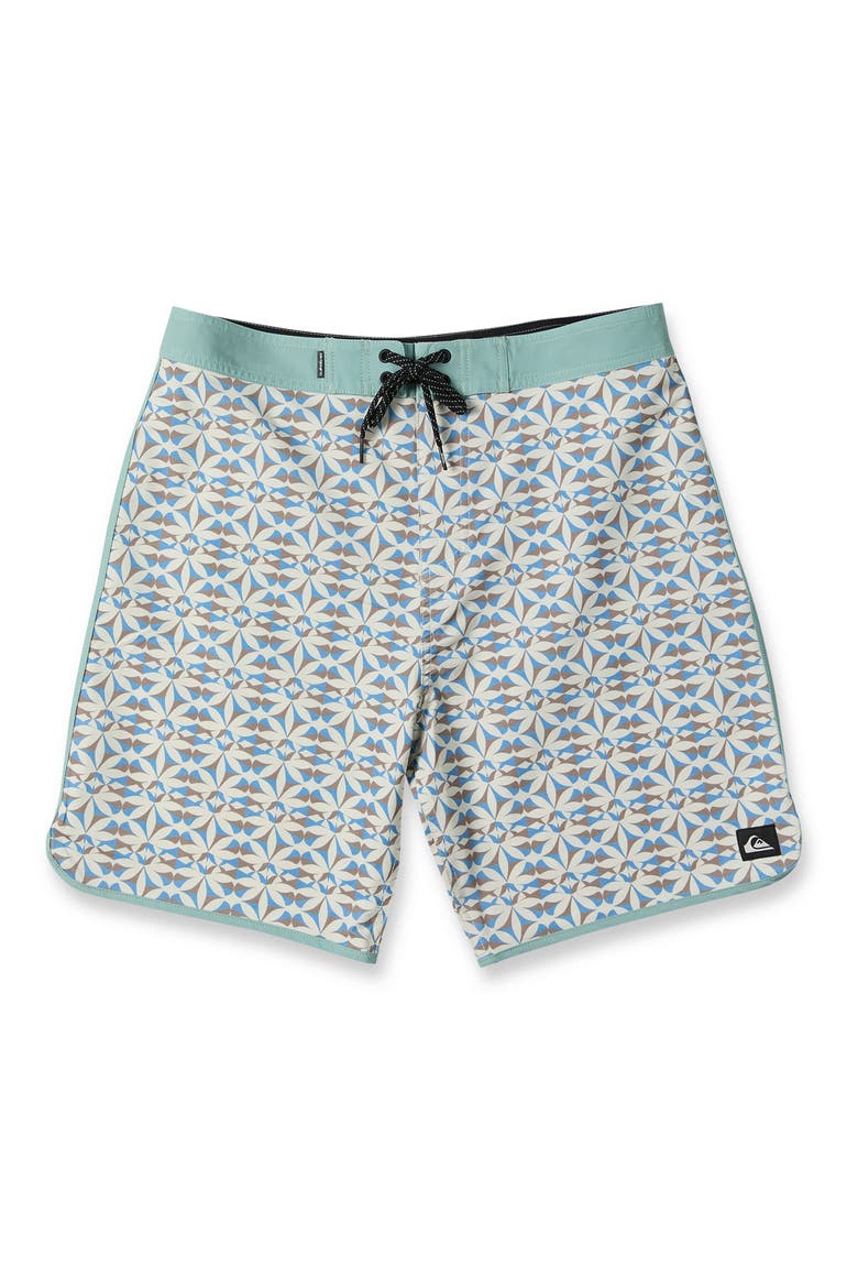 Nature Tile 19 Board Shorts, Alternate, color, PEYOTE