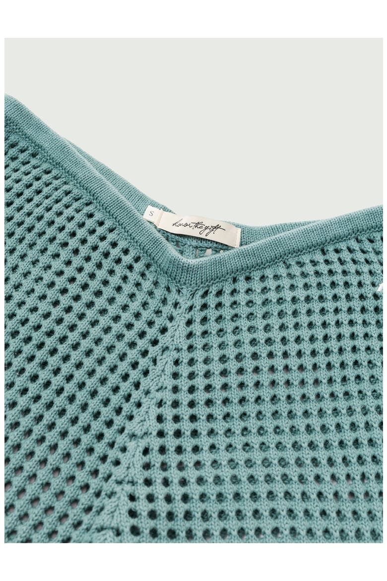 Ombré Open Stitch Pants, Alternate, color, GREEN