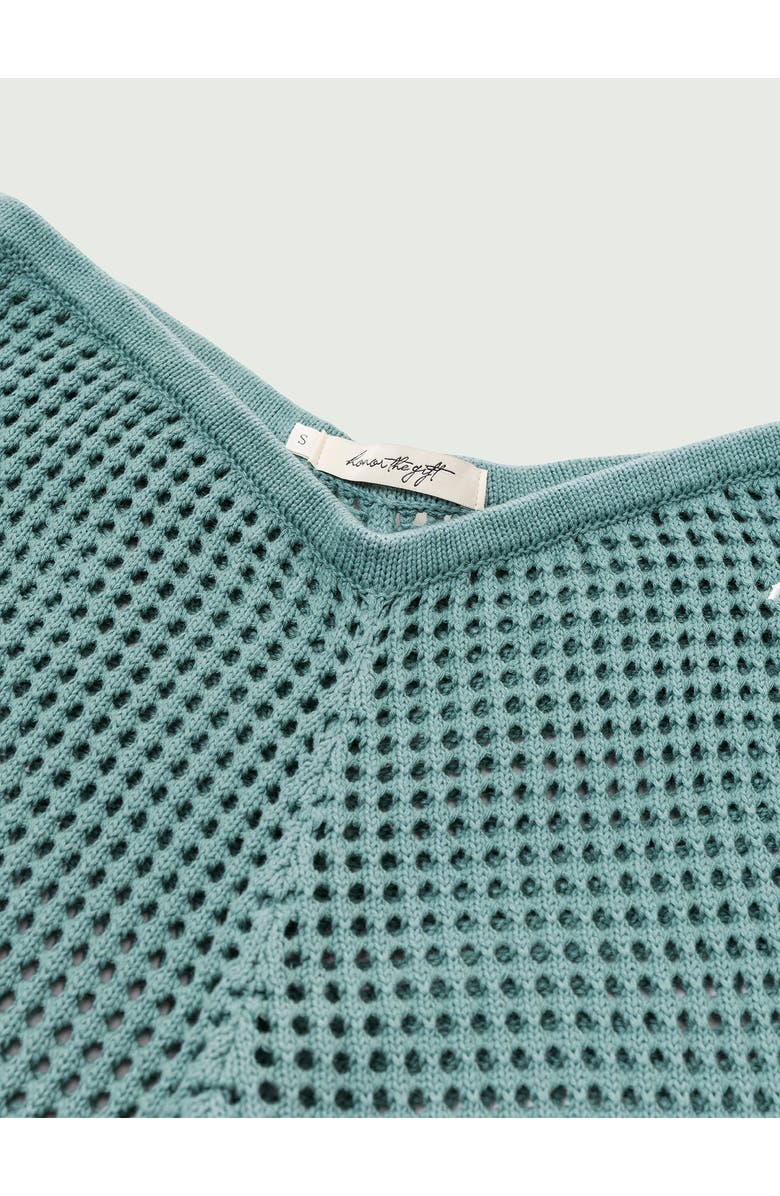 HONOR THE GIFT Ombré Open Stitch Pants, Alternate, color, Green