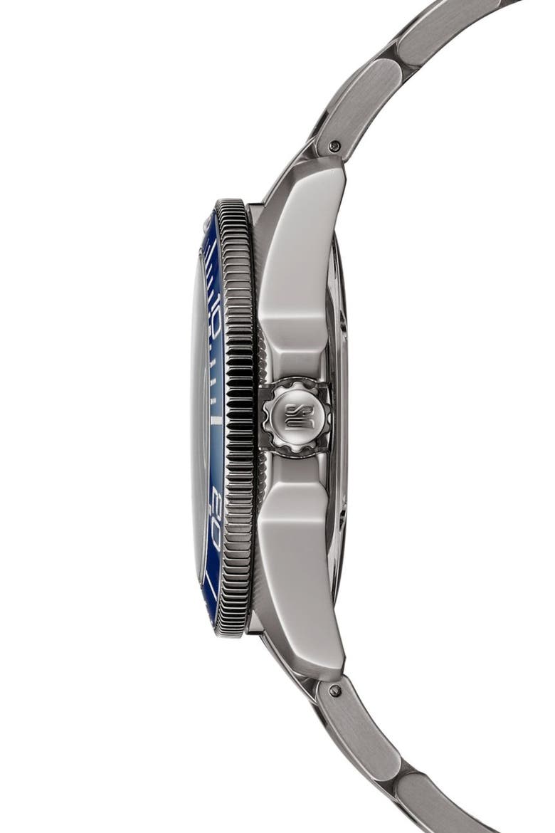 Bracelet Watch, 41mm, Alternate, color, TITANIUM / BLUE
