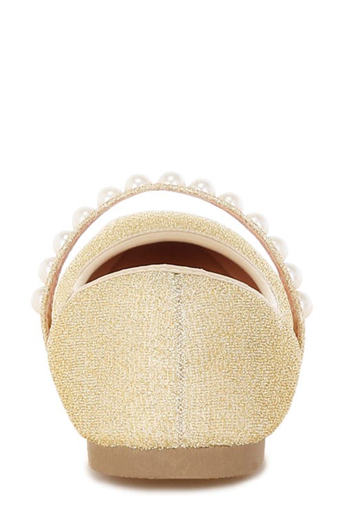 London Rag Corphee Mary Jane Flat In Gold