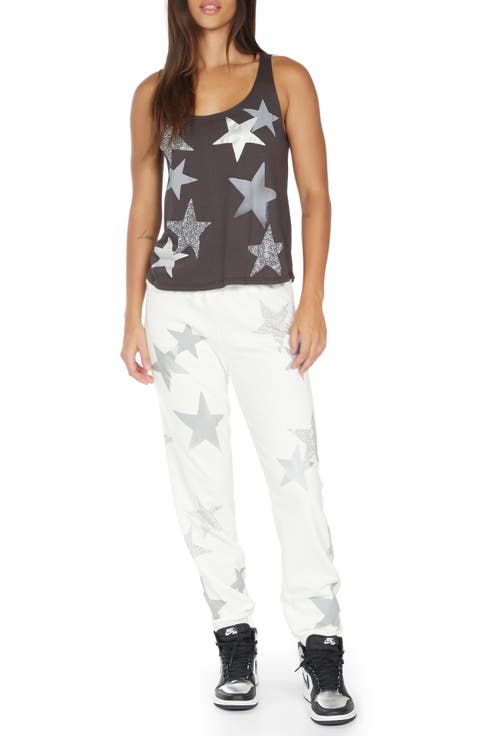 Gia Crystal Multi Stars Sweatpants